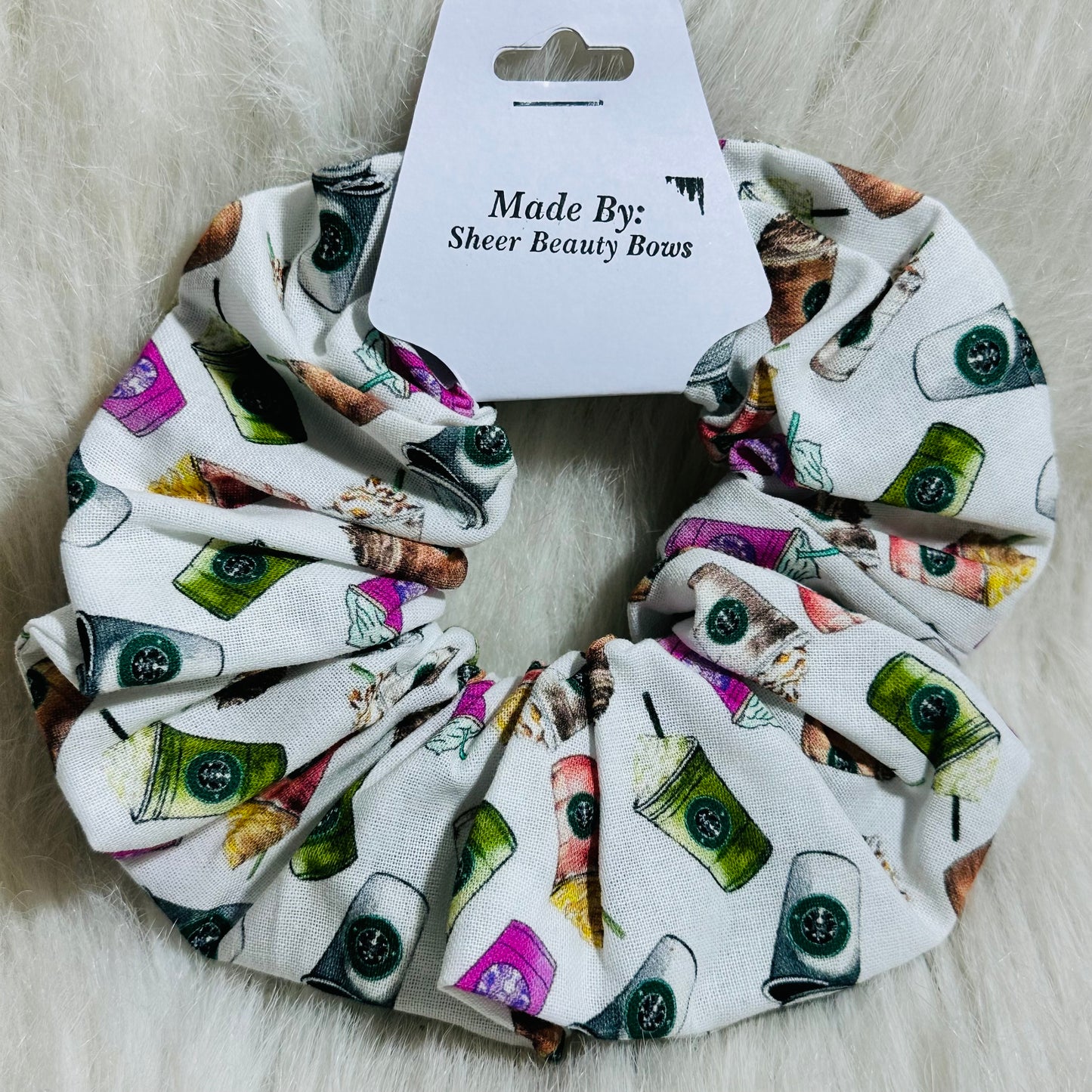 Food & Drink Cotton Scrunchie