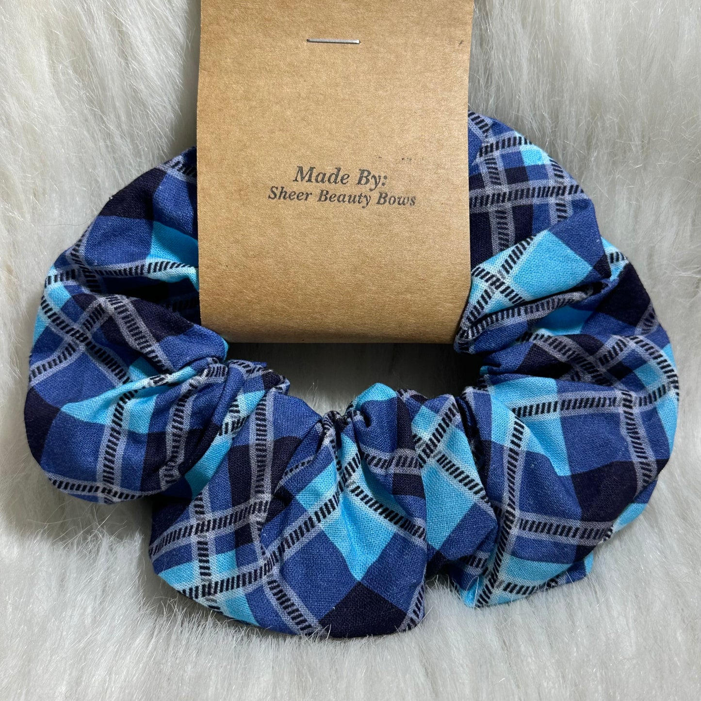 Plaid Cotton Scrunchies