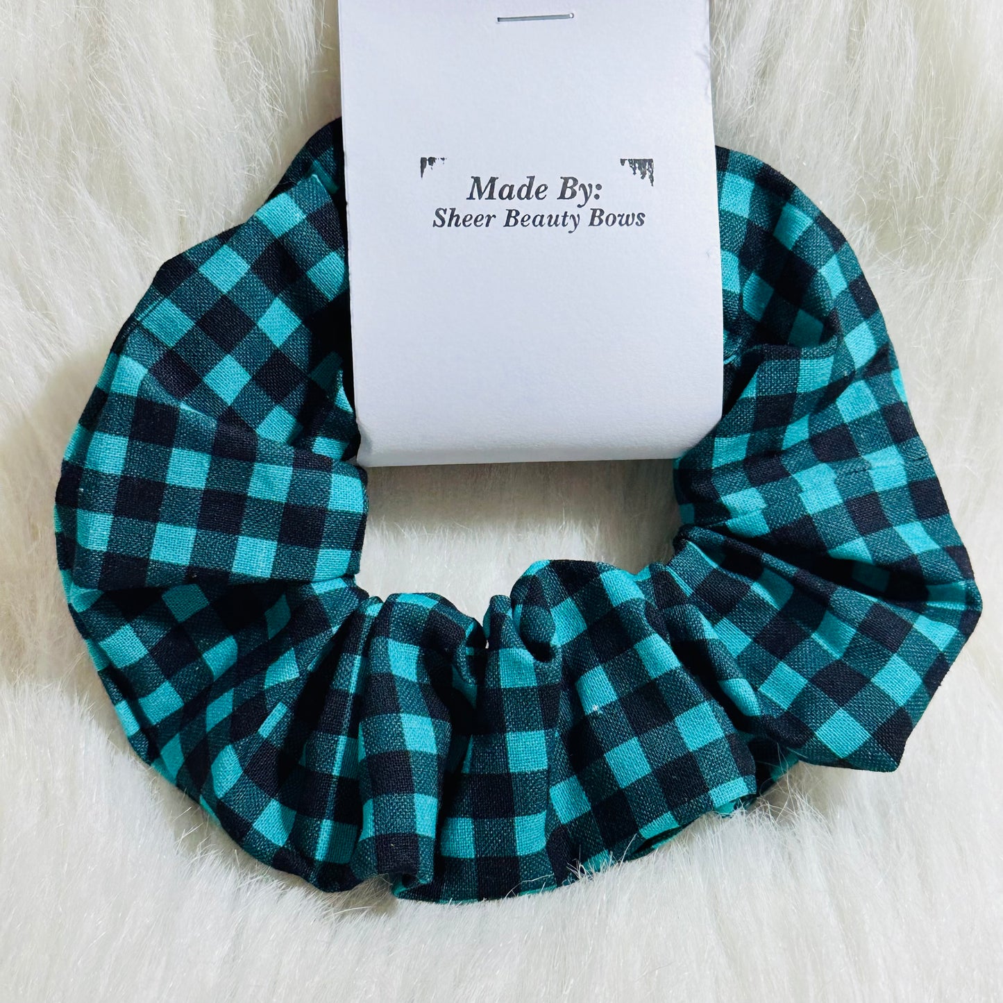 Plaid Cotton Scrunchies