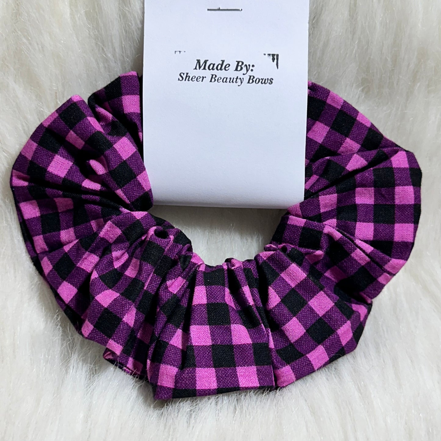 Plaid Cotton Scrunchies